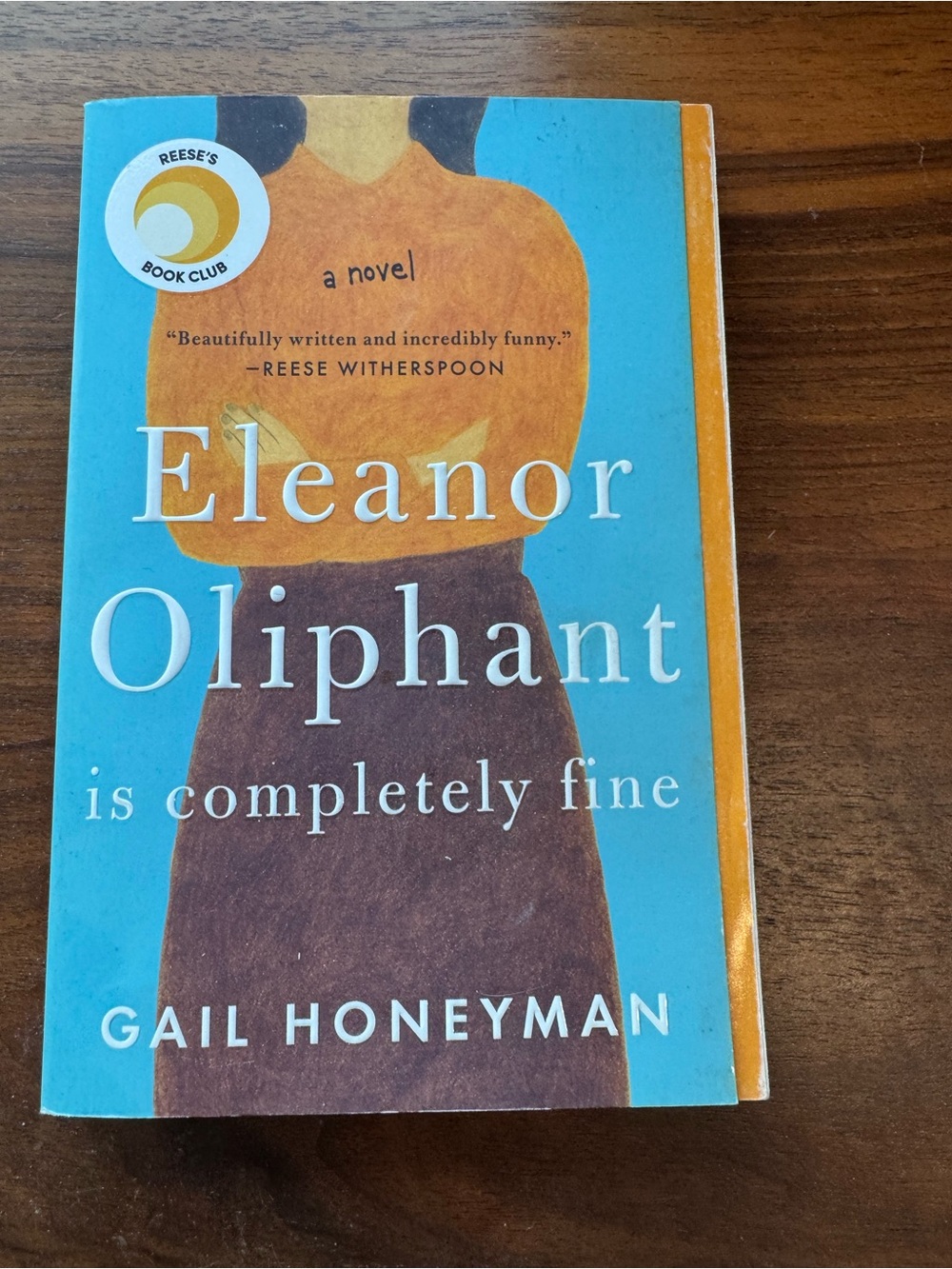 Eleanor Oliphant Is Completely Fine — Blue & Orange Paperback by